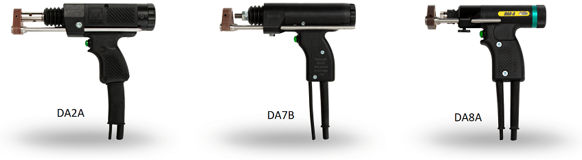 Пістолети DA2A, DA7B і DA8A для дугового приварювання шпильок