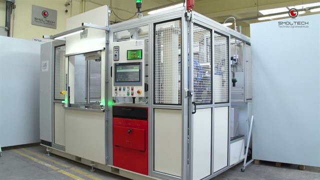 Комплекс приварювання локатора на циліндрі амортизатора